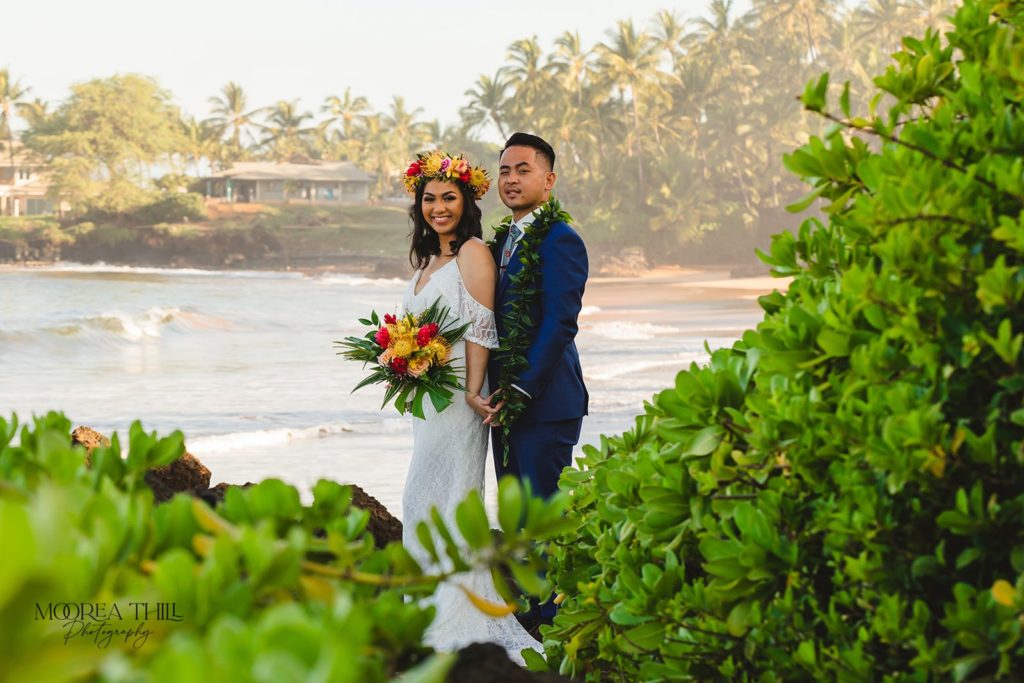 poolenalena beach elopement maui by moorea thill photography 